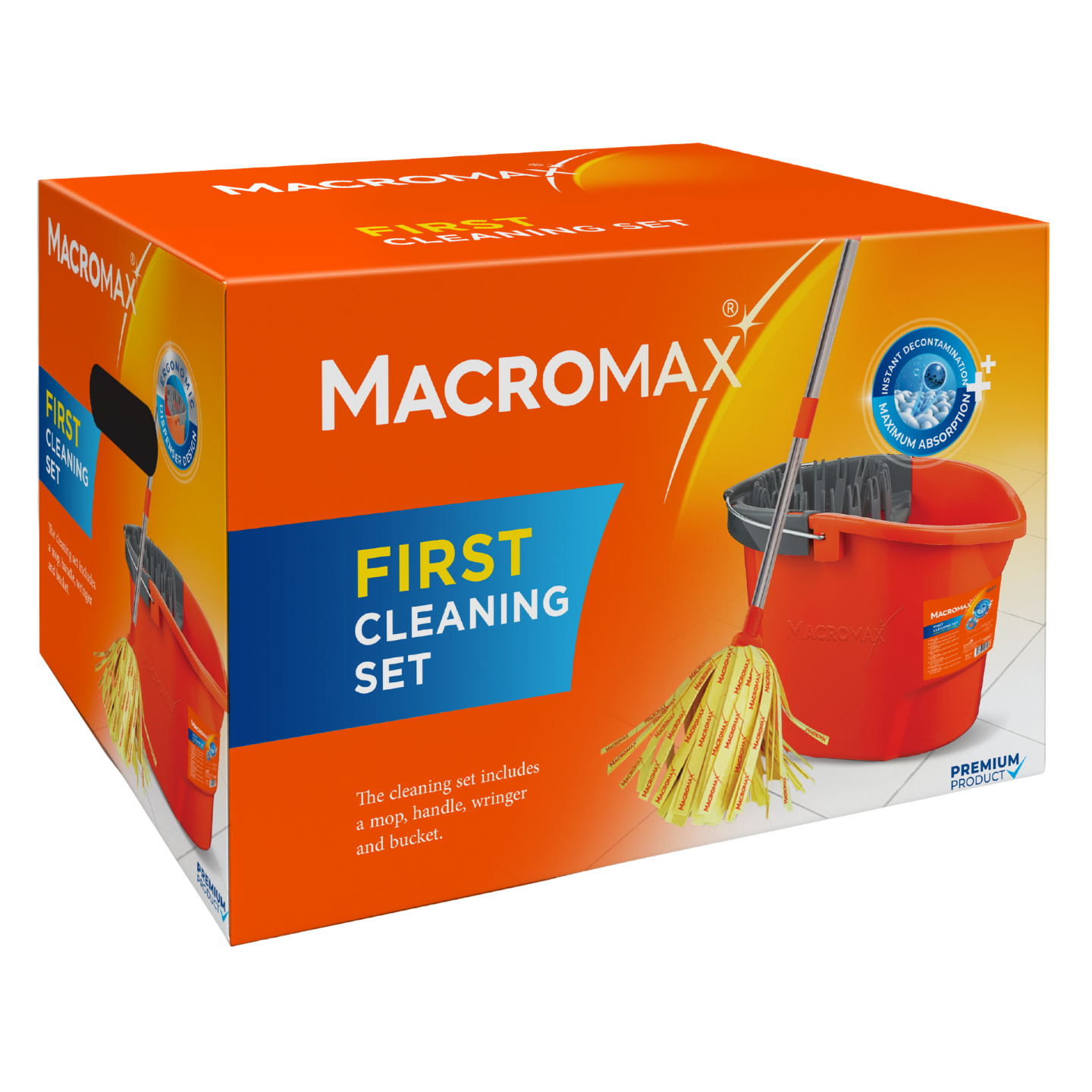 Macromax First Cleaning Mop and Bucket