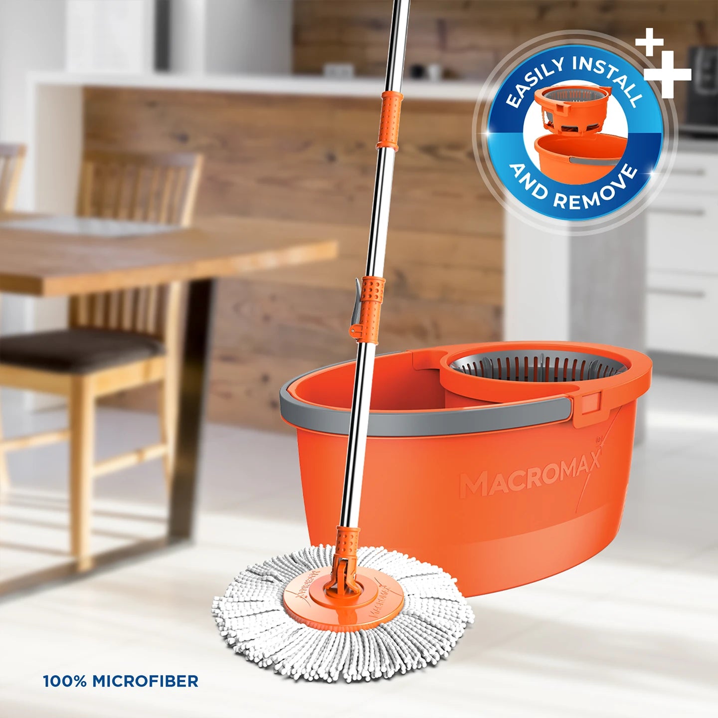 Macromax Faster Spin Mop and Bucket Set