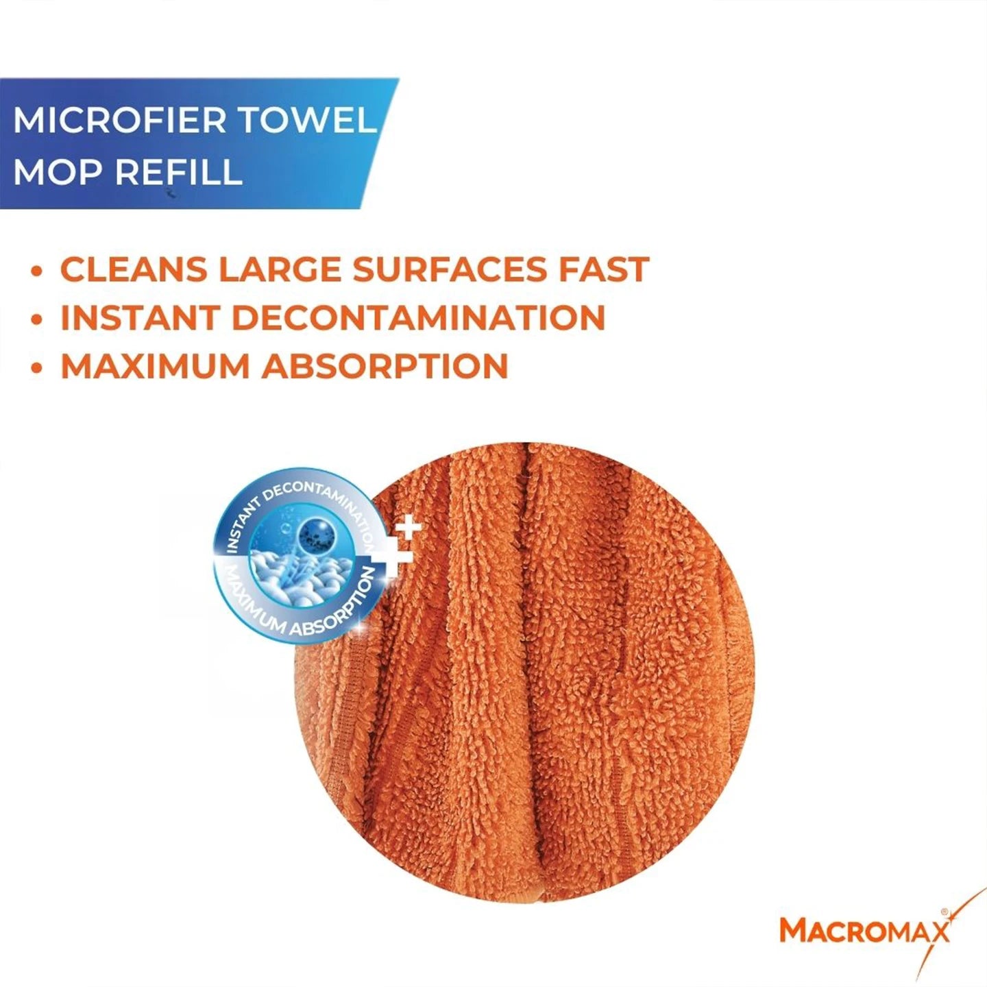 Macromax Microfiber Towel Mop Refill