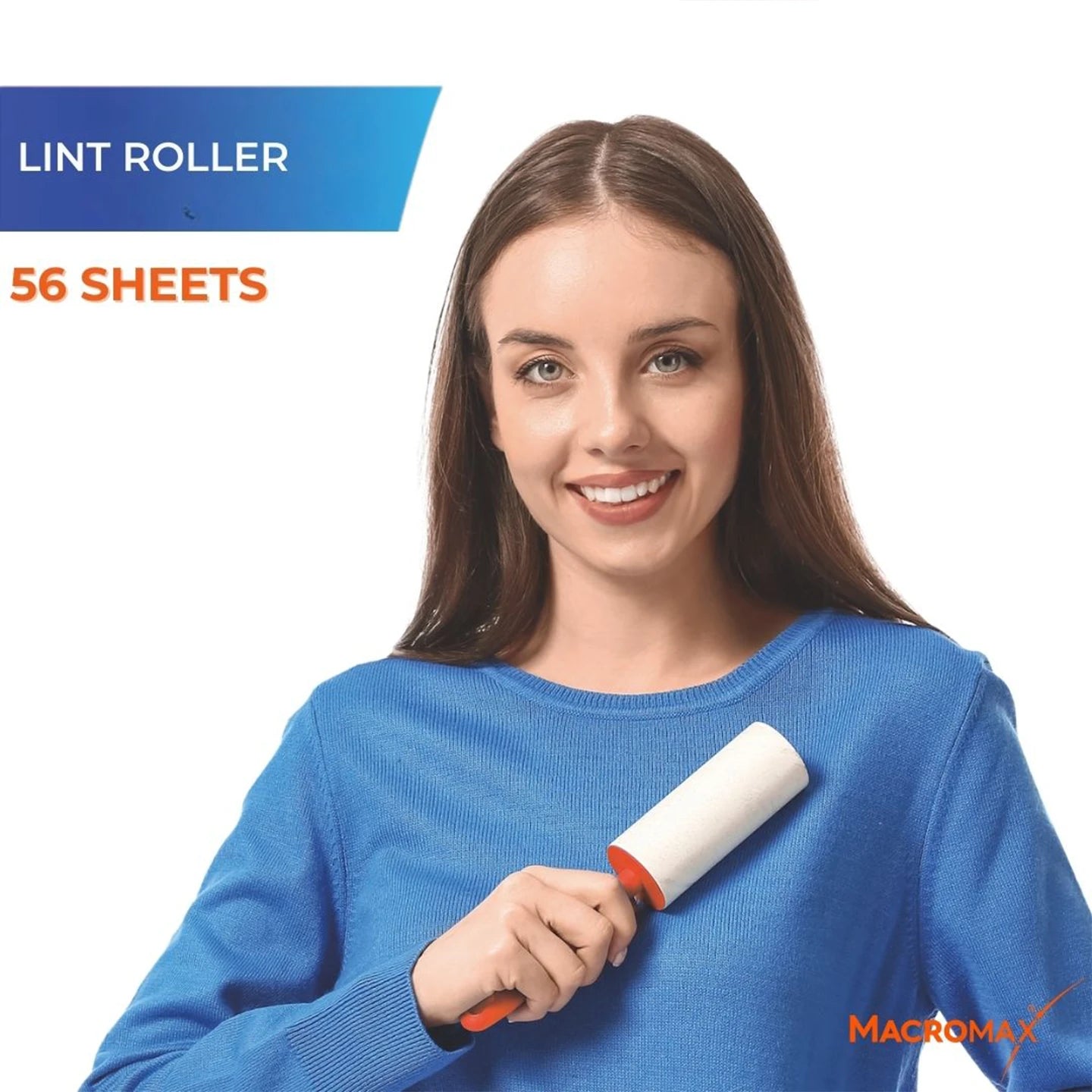 Macromax Extra Sticky Lint Roller for Pet Hair Removal – 60 Sheets