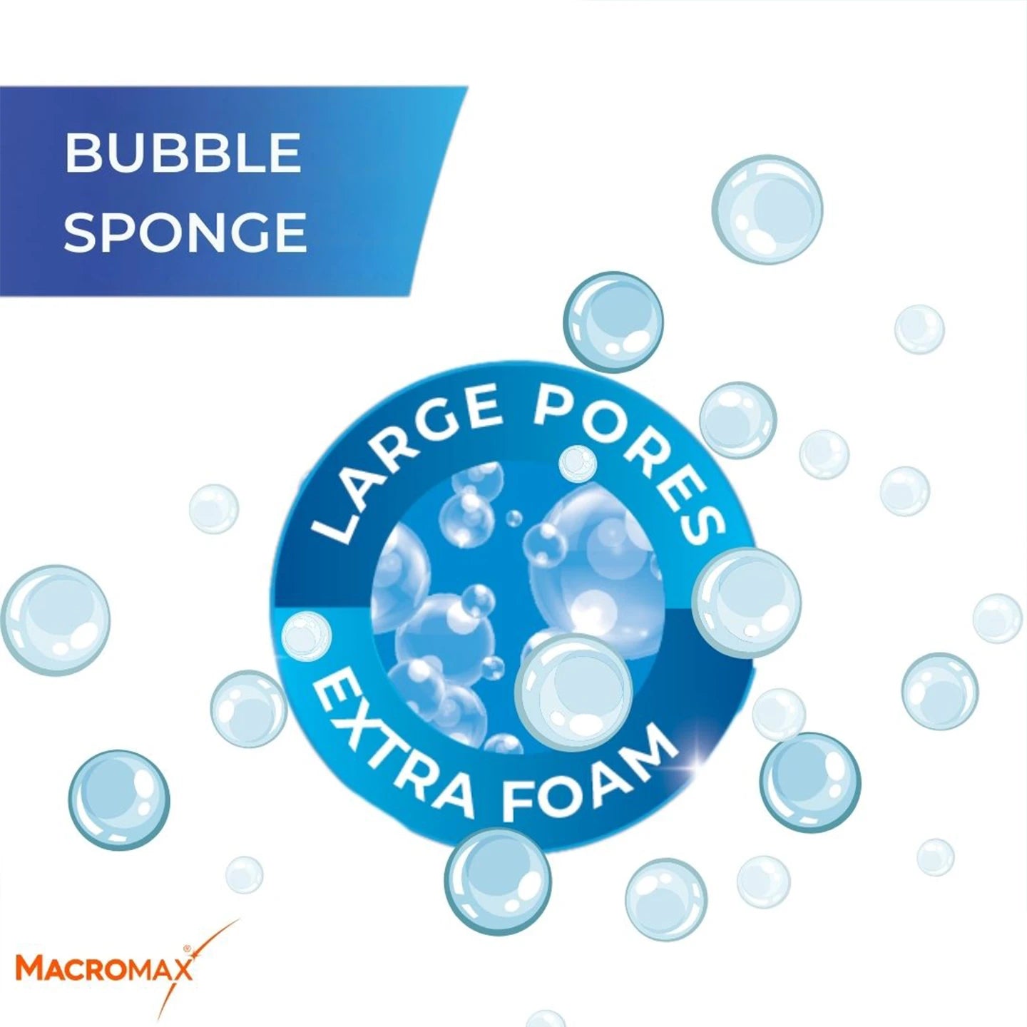 Macromax Bubble Sponge – 5 Pieces Set