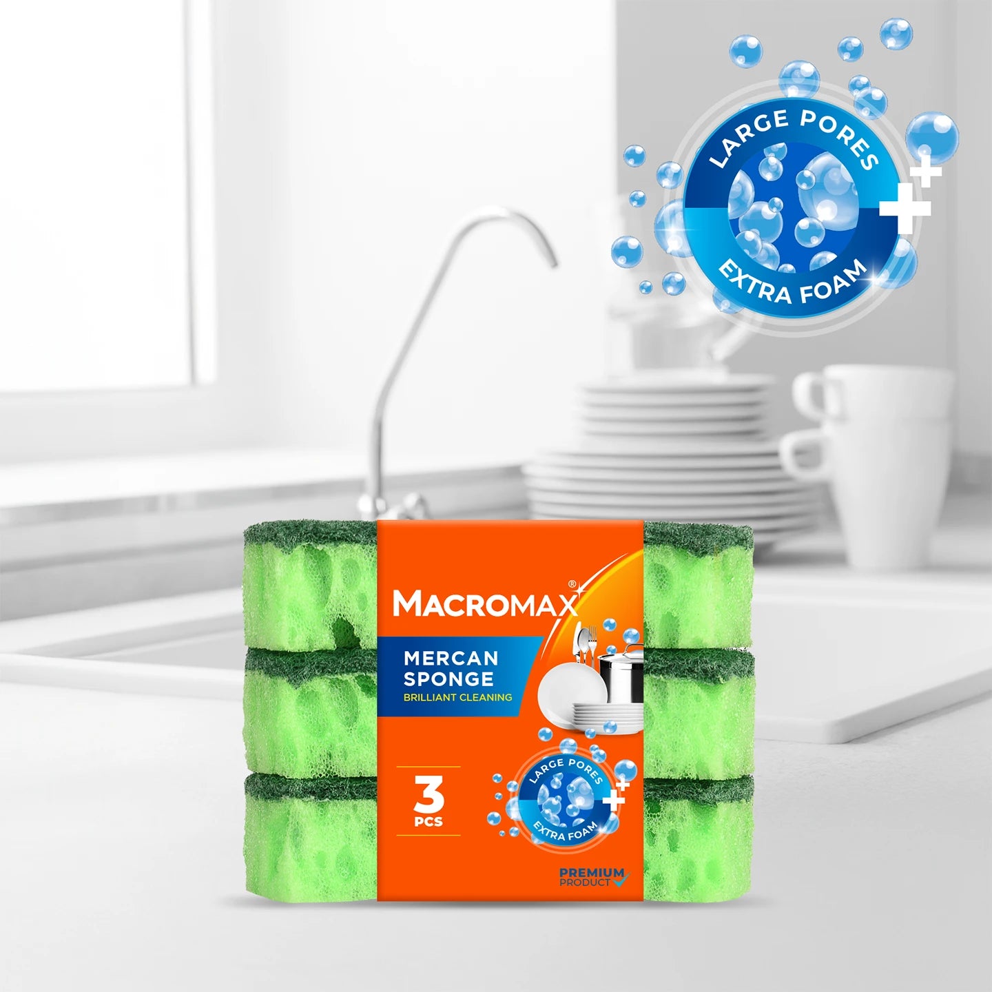 Macromax Mercan Sponge – 3 Pieces Set