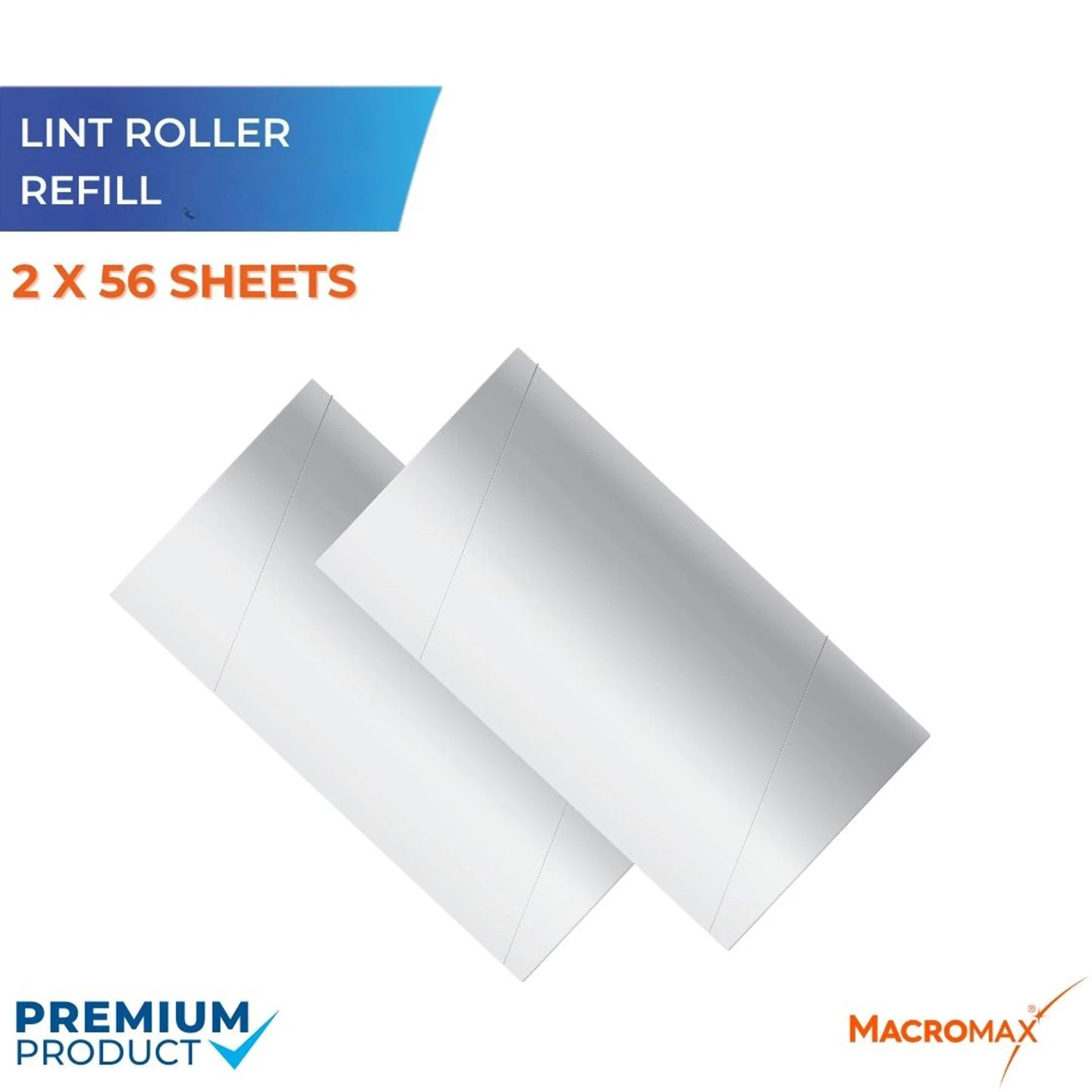 Macromax Extra Sticky Lint Roller for Pet Refill – 2 Pieces