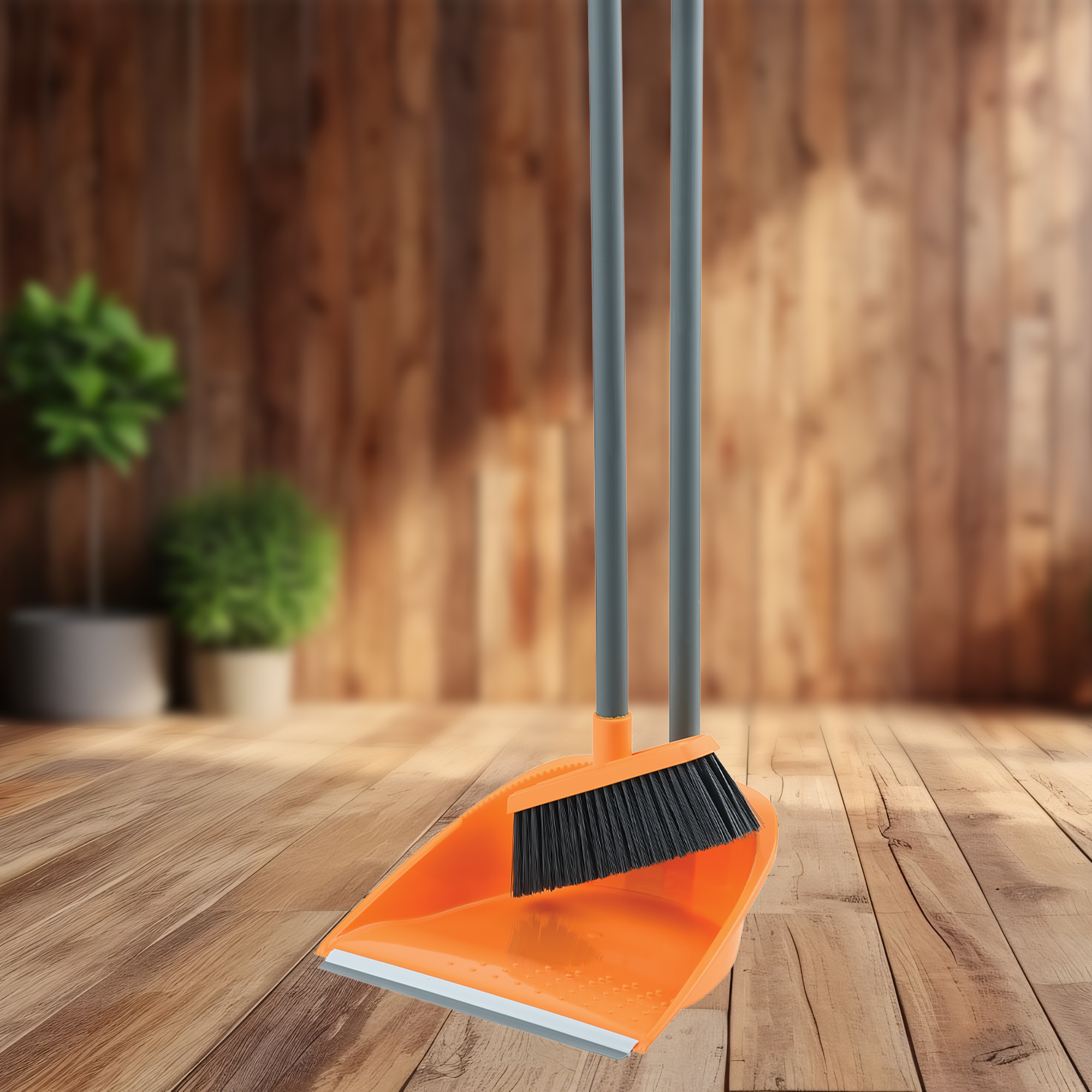 Macromax Long Handle Dustpan and Broom Set