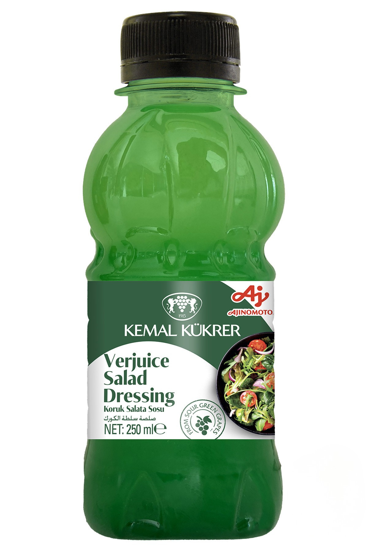 Kemal Kukrer Verjuice Salad Sauce 250 ML | Traditional Turkish Verjuice Dressing | Ideal for Salads & Mediterranean Dishes