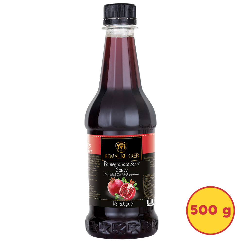 Kemal Kukrer Pomegranate Sour Sauce 500 GR | Authentic Turkish Nar Eksisi | Sweet & Tangy Salad Dressing