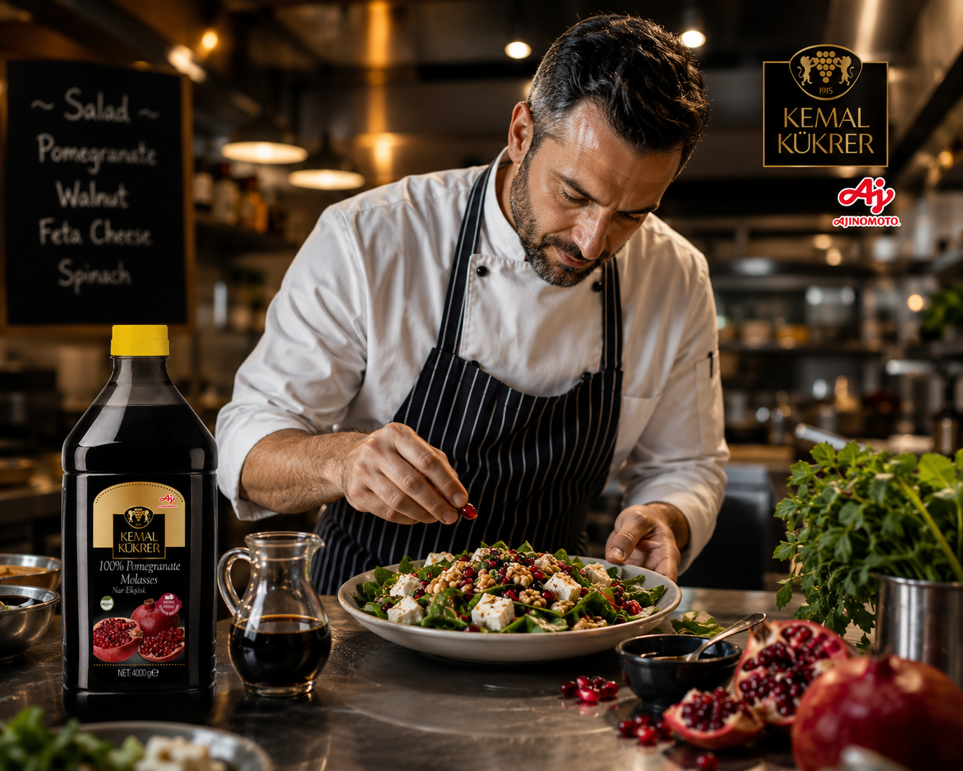 Kemal Kukrer Pomegranate Molasses 4 KG | Premium Turkish Nar Eksisi | Ideal for Restaurants & Professional Kitchens