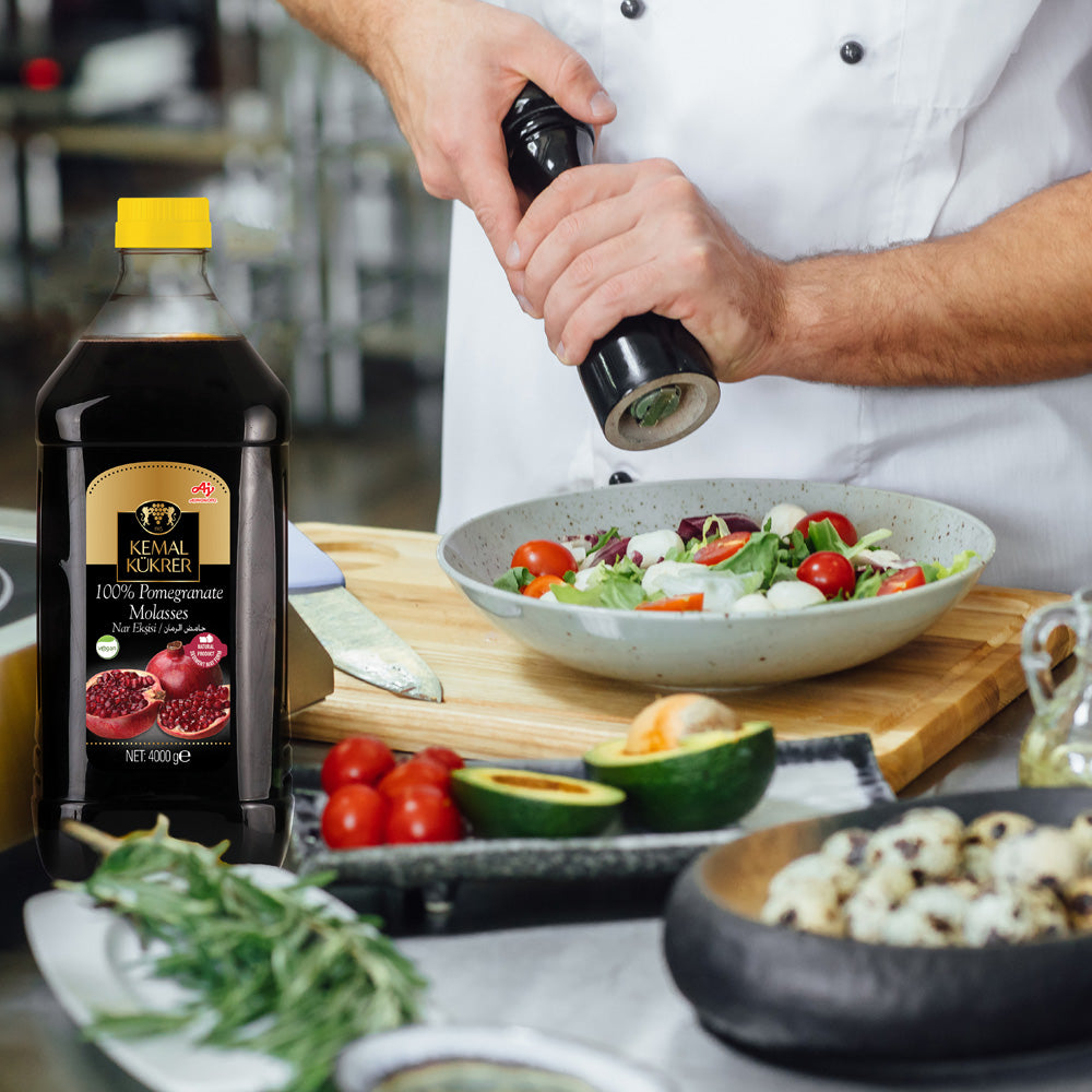Kemal Kukrer Pomegranate Molasses 4 KG | Premium Turkish Nar Eksisi | Ideal for Restaurants & Professional Kitchens