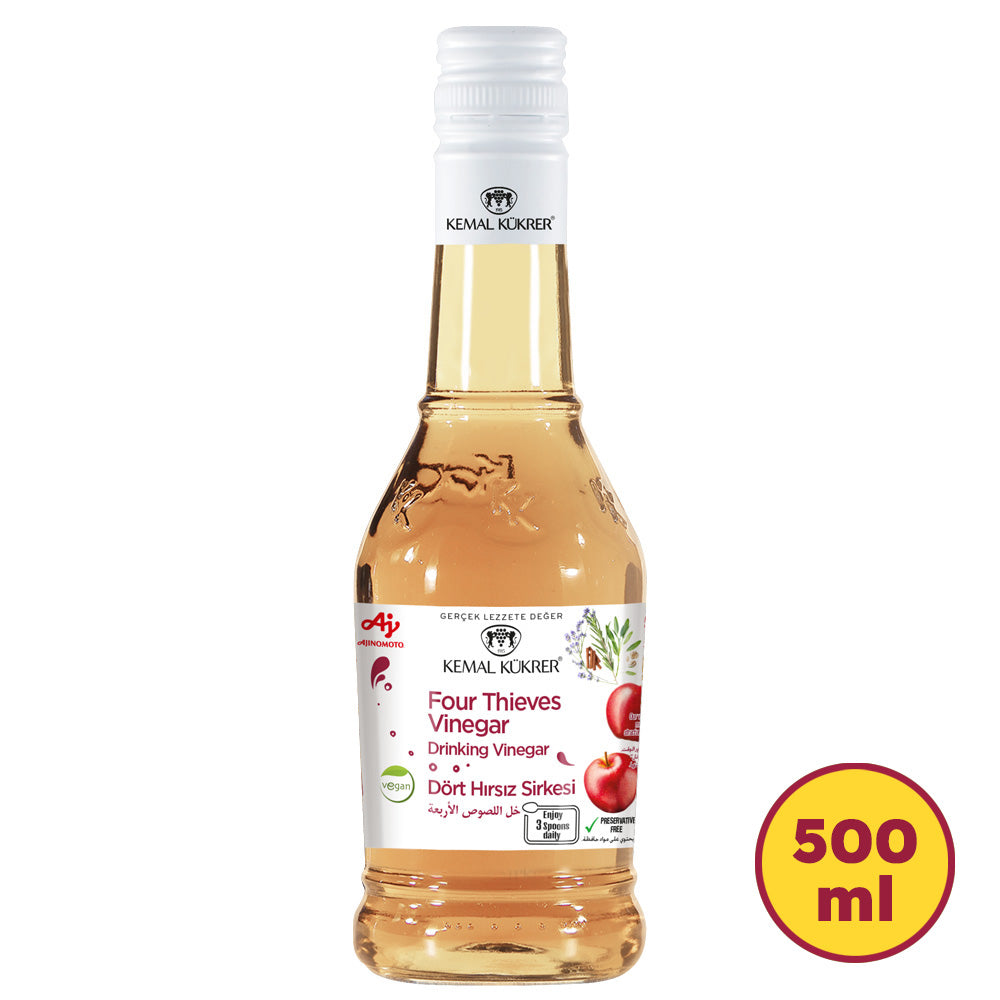 Kemal Kukrer 4 Thieves Vinegar 500 ML | Herbal Vinegar Infusion | Traditional Wellness Inspired Blend