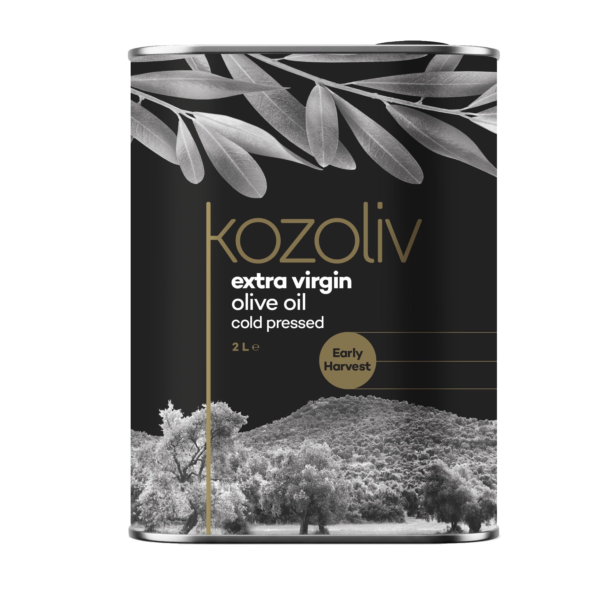Kozoliv Early Harvest Cold Pressed Extra Virgin Olive Oil 2 L
