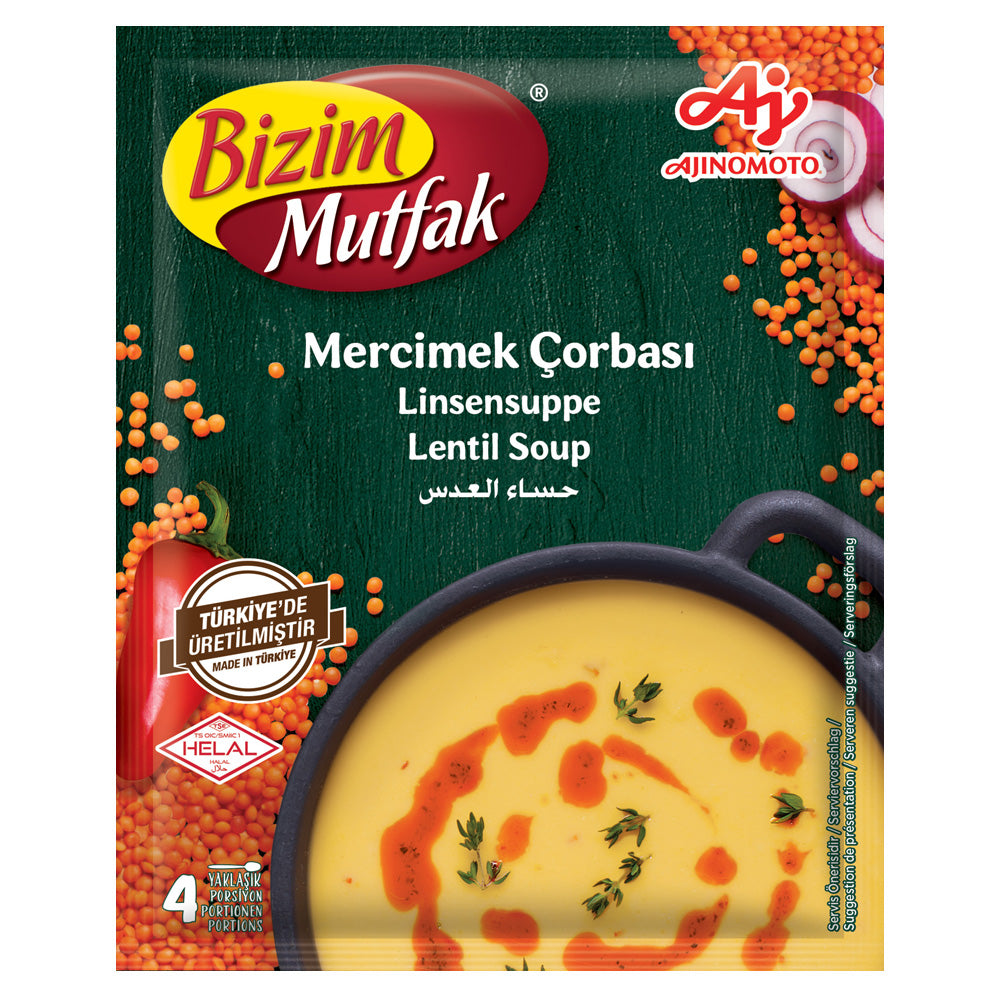 Bizim Mutfak Lentil Soup 65g | Traditional Turkish Mercimek Soup Mix | Quick & Hearty Meal