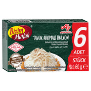 Bizim Mutfak Chicken Flavoured Bouillon 6x10g | Stock Cubes for Soups, Rice & Cooking