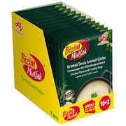 Bizim Mutfak Cream of Chicken Soup 48g | 10 + 2 FREE | Instant Creamy Chicken Soup Mix | Rich Savory Taste