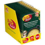 Bizim Mutfak Chicken Flavoured Noodle Soup 58g  | 10 + 2 FREE | Instant Noodle Soup | Savory Chicken Taste