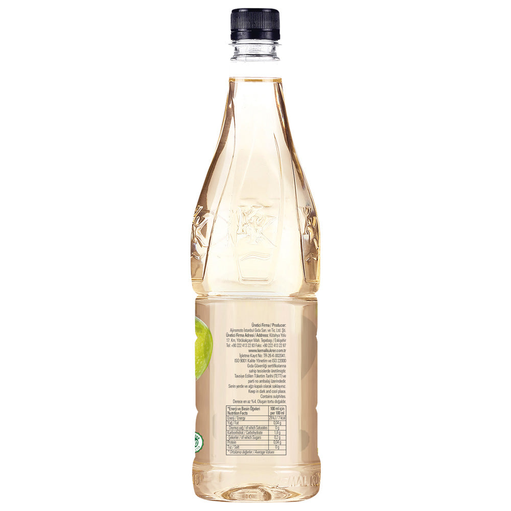 Kemal Kukrer Apple Vinegar 1 L | Natural Fermented Apple Vinegar for Cooking, Salads & Marinades | Turkish Apple Vinegar