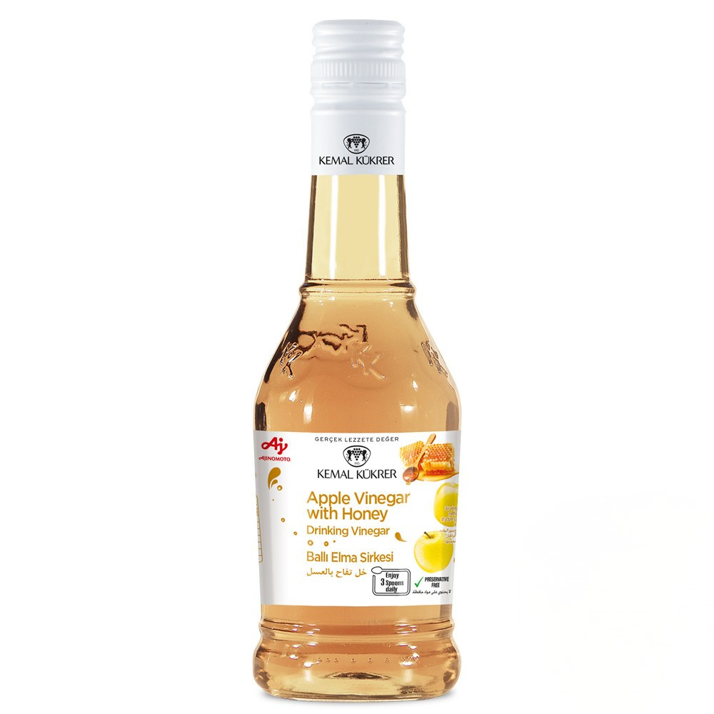 Kemal Kukrer Apple Vinegar with Honey 500 ML | Natural Apple Cider Vinegar Blend | Wellness & Daily Use