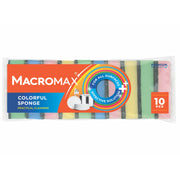 Macromax Colorful Sponge 10-Pieces Set